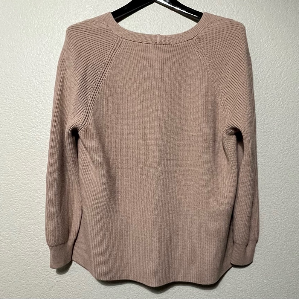 Athleta Switchback Pullover V Merino Wool Size L - image 5